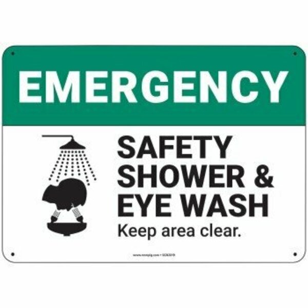 Pig PIG Safety Shower & Eye Wash Sign 14" x 10" Plastic 14" L x 10" H SGN2019-10X14-PLS